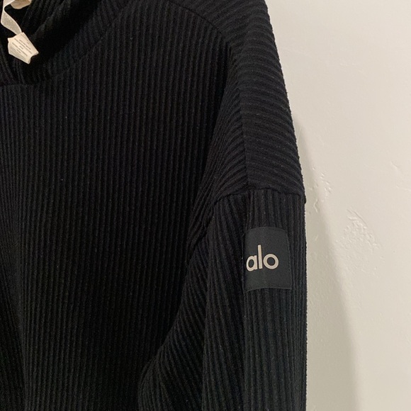 Alo Yoga Black Muse Hoodie Small - Picture 4 of 8